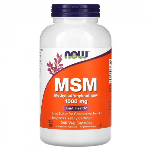 NOW Foods, МСМ, метилсульфонилметан, 1000 мг, 240 вегетарианских капсул NOW Foods, МСМ, метилсульфонилметан, 1000 мг, 240 вегетарианских капсул